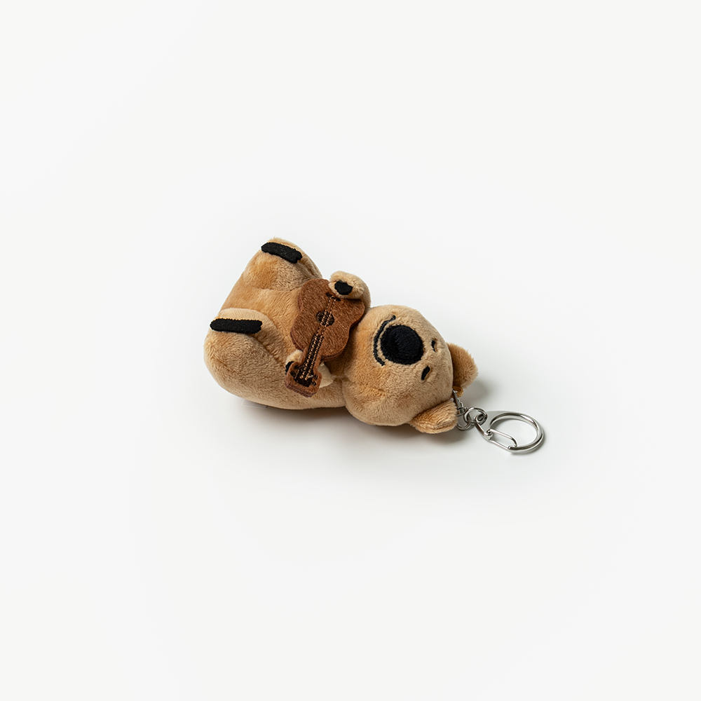 Dinotaeng Ukulele & Heart Quokka Keyring