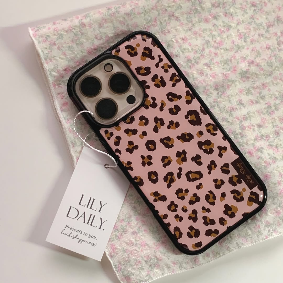 Lily Daily Leopard (Pink) Epoxy Bumper Case