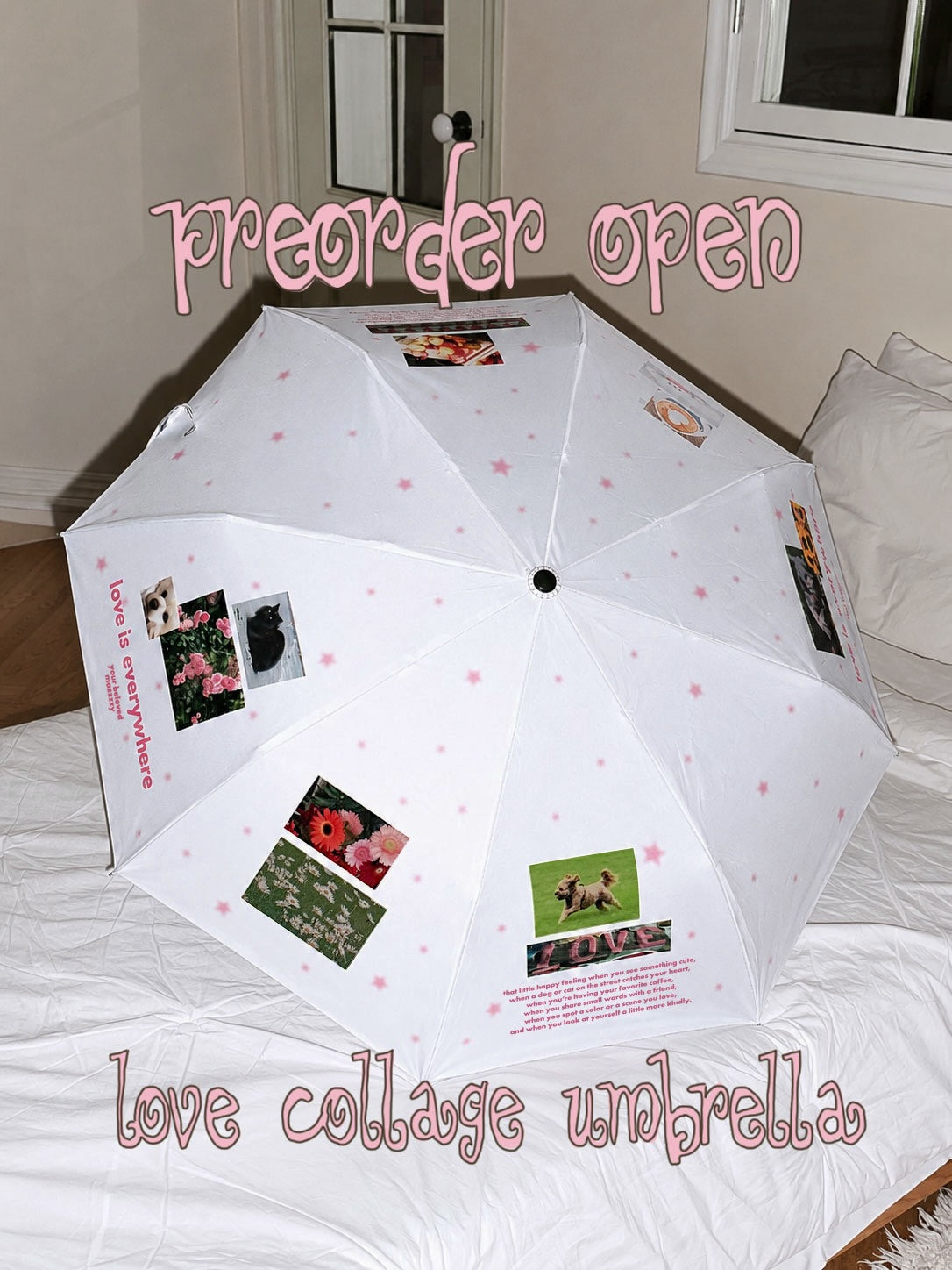 【預訂】Love Collage Umbrella 雨傘