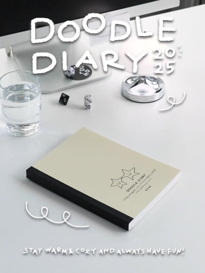 Iconic 2025 Doodle Diary (4色)