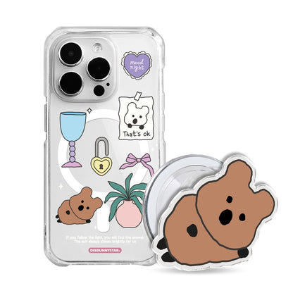 【Set】Disbunnystar Little Quokka Premium Magsafe Case+Tok