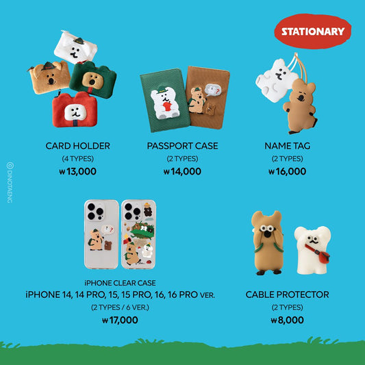 【快閃店代購⚡️】Dinotaeng Quokka & BOBO in the WOODS Pop up store -Stationery