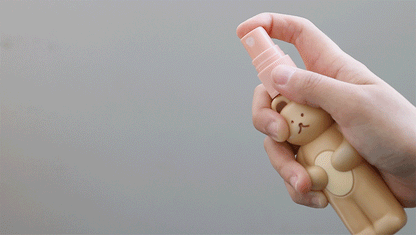 【現貨95折】Romane DONATDONAT Bear Travel Bottle Set #Cream