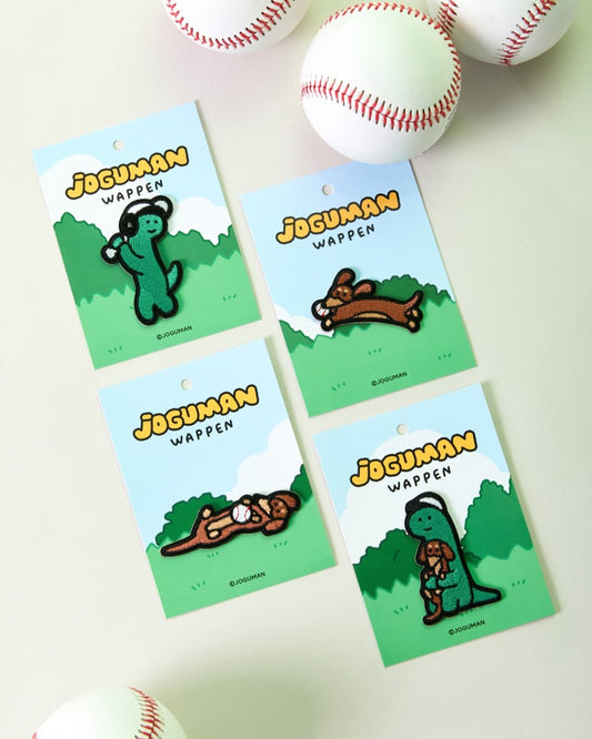 Joguman Baseball Brachio & Woody Wappen Set (4P) 燙布貼
