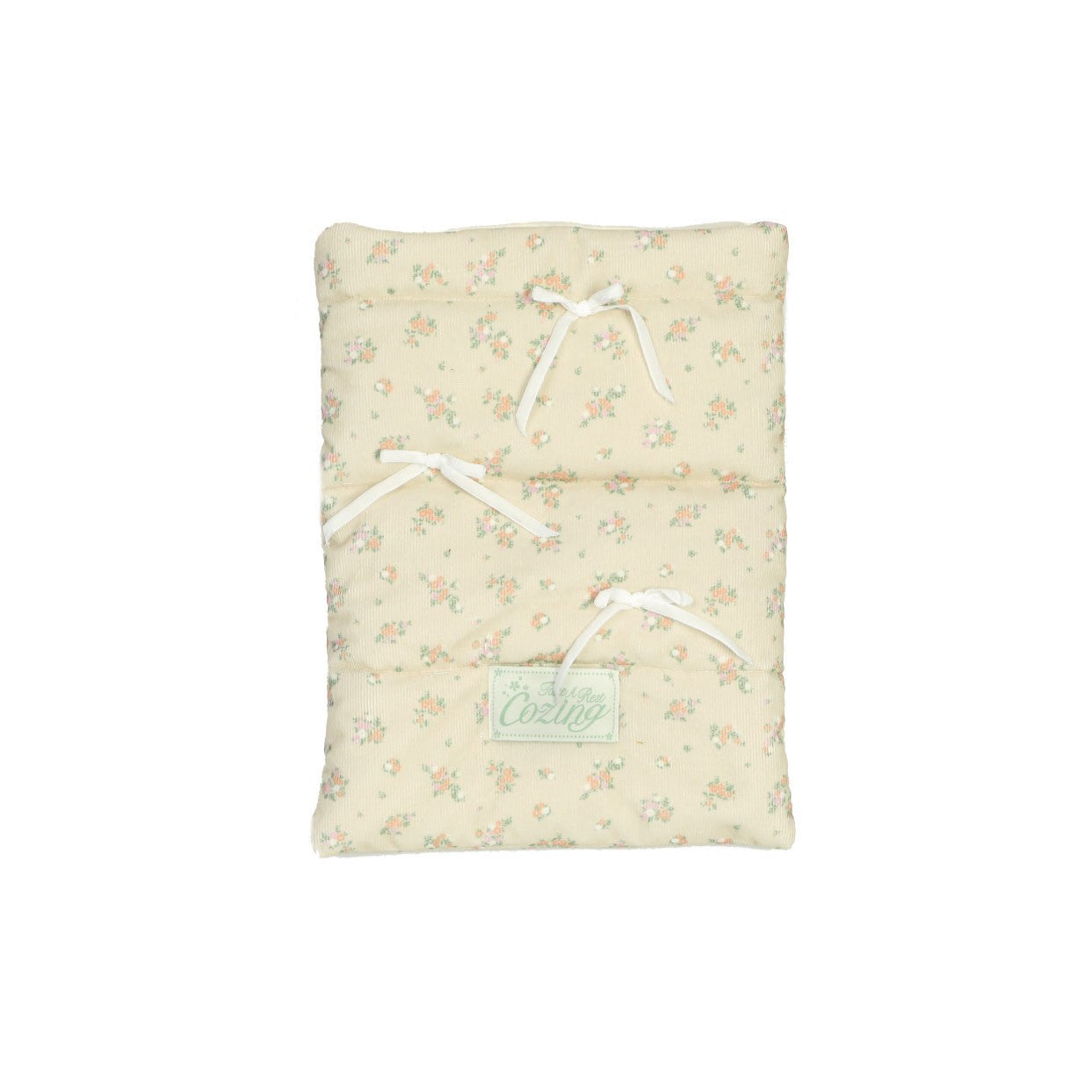 Cozing Pillow notebook pouch_Floral ivory