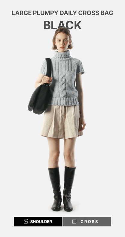 Masmarulez Large plumpy daily cross bag _ Black