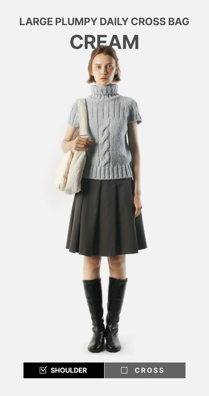 Masmarulez Large plumpy daily cross bag _ Cream