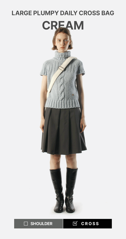 Masmarulez Large plumpy daily cross bag _ Cream