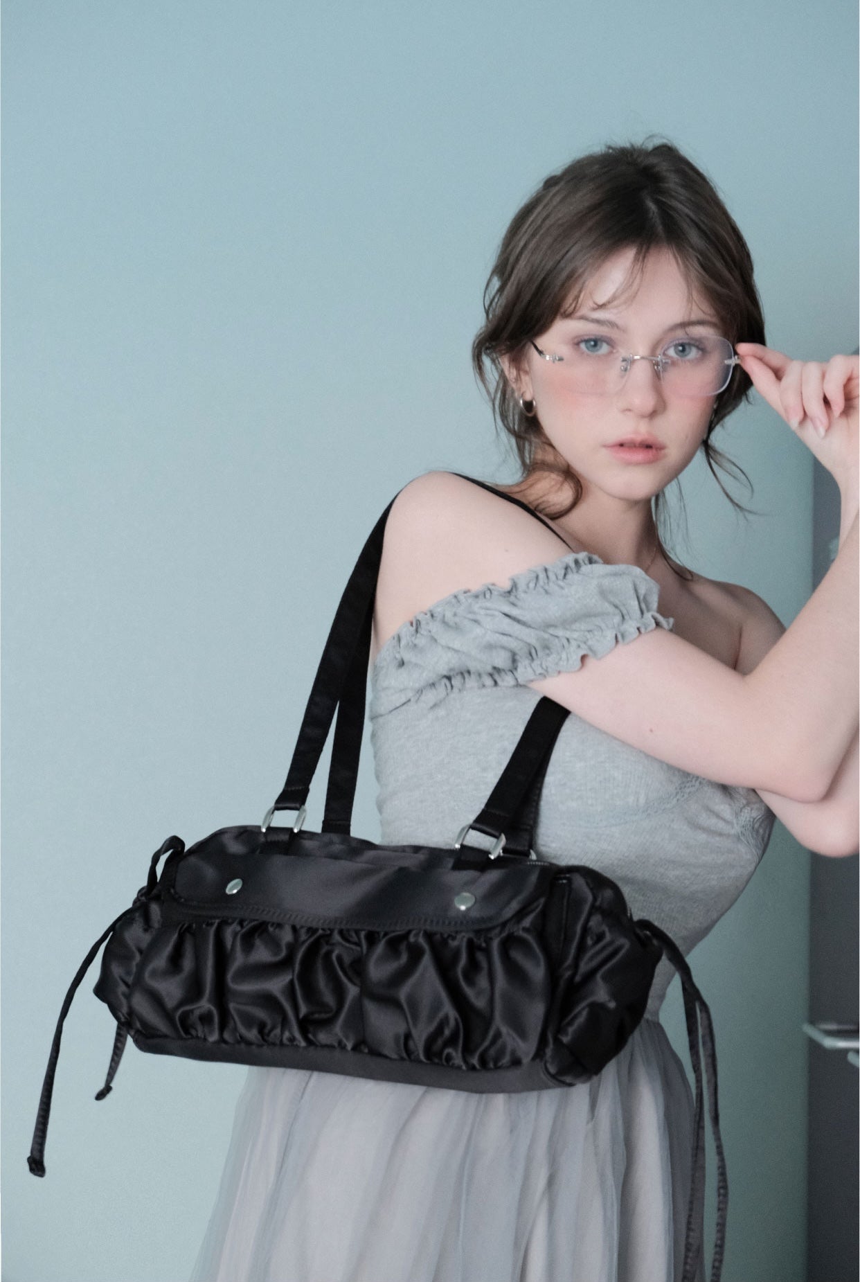 Cozing Satin shirring bag (3色)