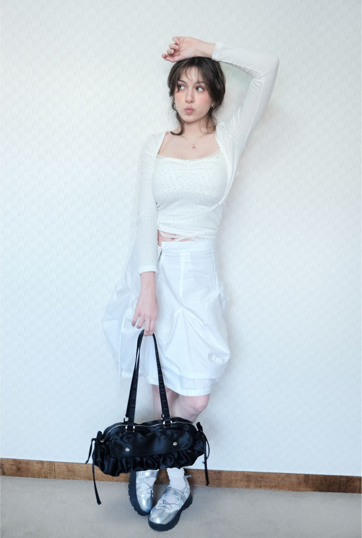 Cozing Satin shirring bag (3色)