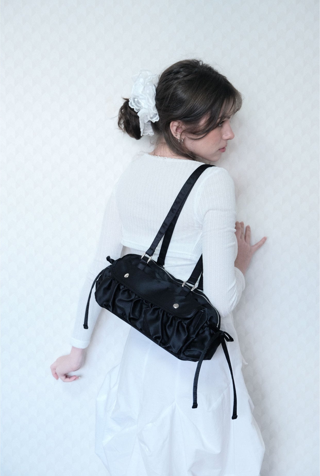 Cozing Satin shirring bag (3色)