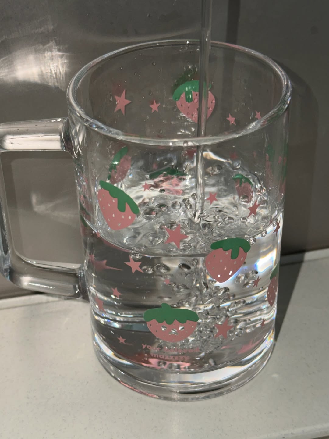 Mazzzzy Strawberry Muffin Starry  Glass 玻璃杯附杯蓋