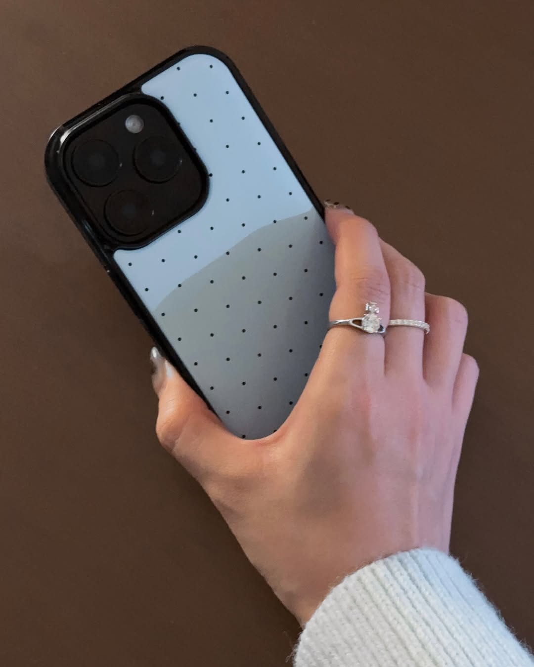 Lily Daily Tiny Dots (Iceblue) Epoxy Bumper Case