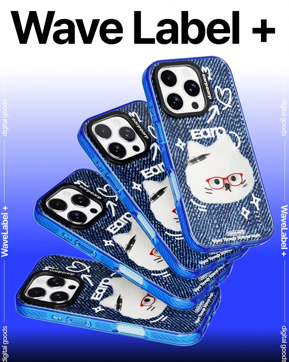 [MAGSAFE] RED GLASSES CHICHI-BLUE (Wave Label+ Case)