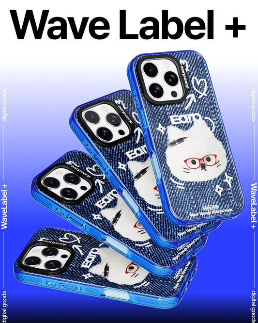 [MAGSAFE] RED GLASSES CHICHI-BLUE (Wave Label+ Case)