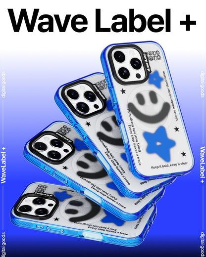 [MAGSAFE] SMILE GRAFFITI-BLUE (Wave Label+ Case)