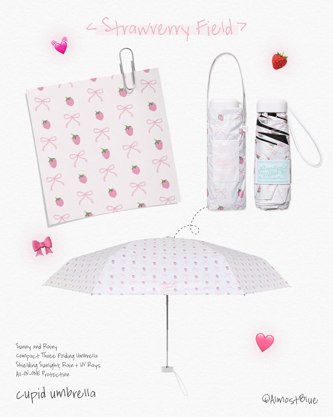 Almost Blue CUPID UMBRELLA & PARASOL (26色) 雨傘