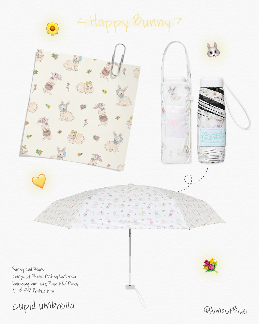 Almost Blue CUPID UMBRELLA & PARASOL (26色) 雨傘