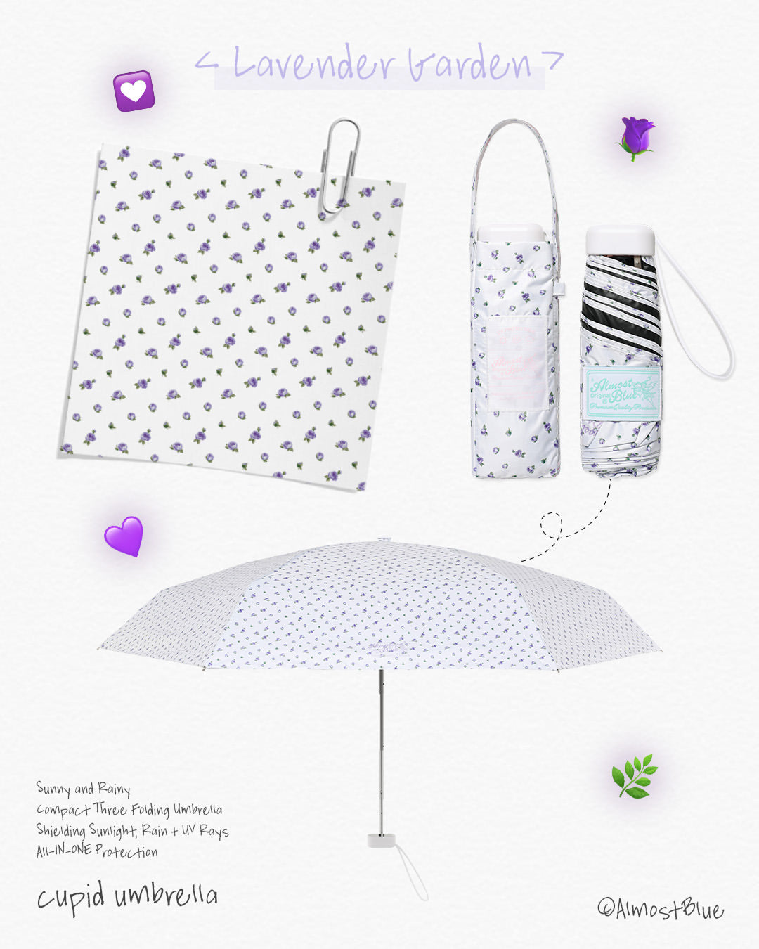 Almost Blue CUPID UMBRELLA & PARASOL (26色) 雨傘