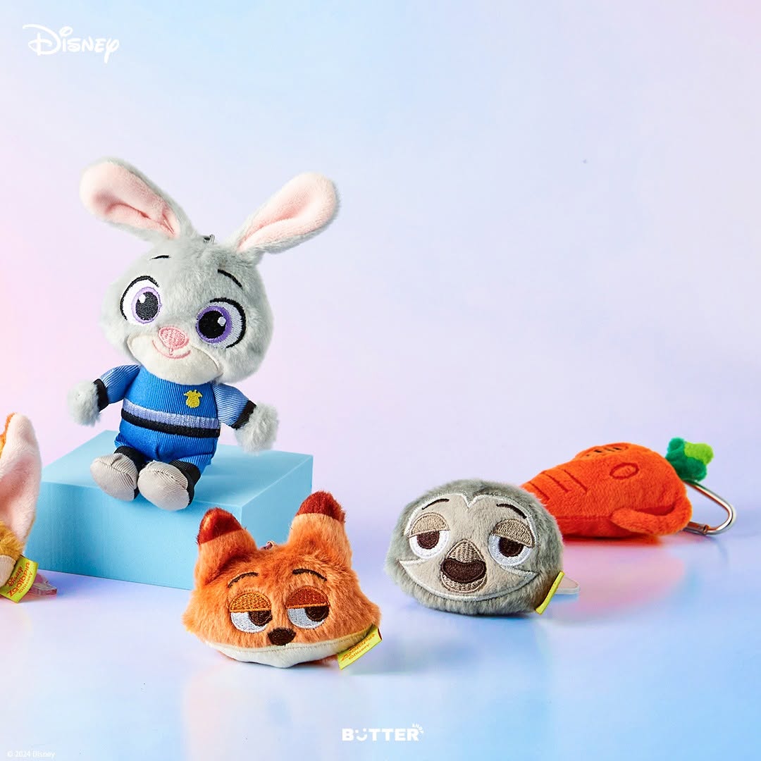 【現貨95折】Butter Shop Zootopia Face Keyring (3款)