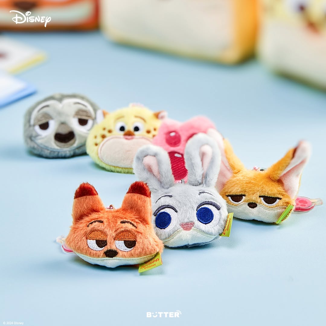 【現貨95折】Butter Shop Zootopia Face Keyring (3款)