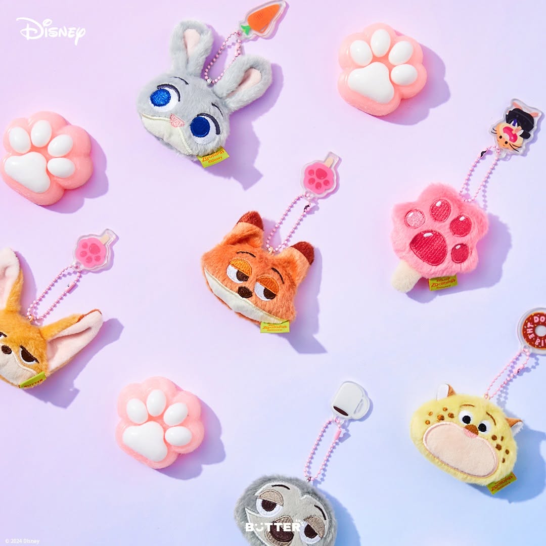 【現貨95折】Butter Shop Zootopia Face Keyring (3款)