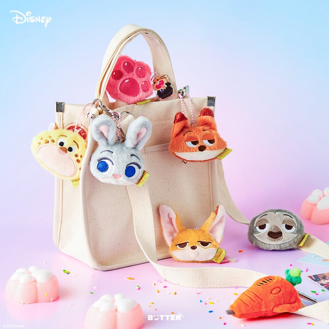 【現貨95折】Butter Shop Zootopia Face Keyring (3款)