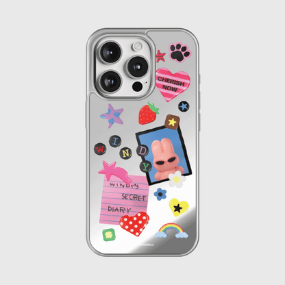 Windys Secret Diary Phone Case (Mirror silver bumper case)