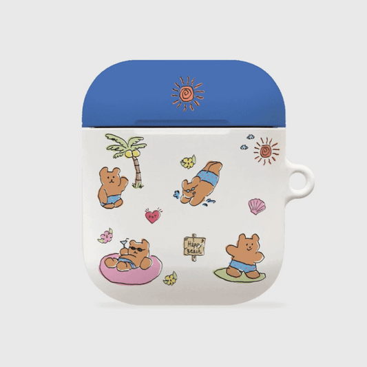 Happy Beach Pattern Airpods Case (Hard 硬殼)