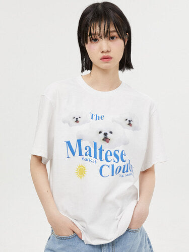 Waikei Maltese Cloudy T-shirt (4 Colors)