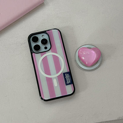 【Set】Basic Stripe Label (Magsafe Bumper) + Magsafe Resin Tok