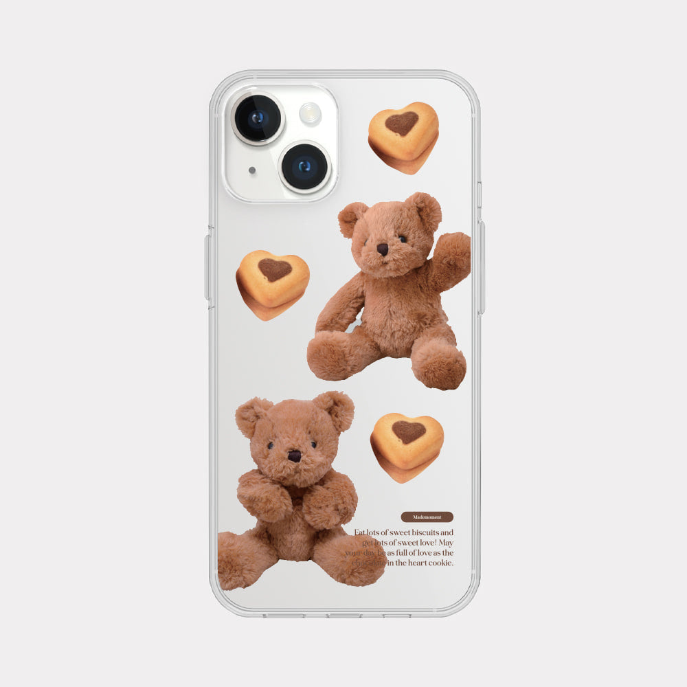 Pattern Sweet Some Teddy Phone Case (Clear/Tank Clear/Clear card storage)