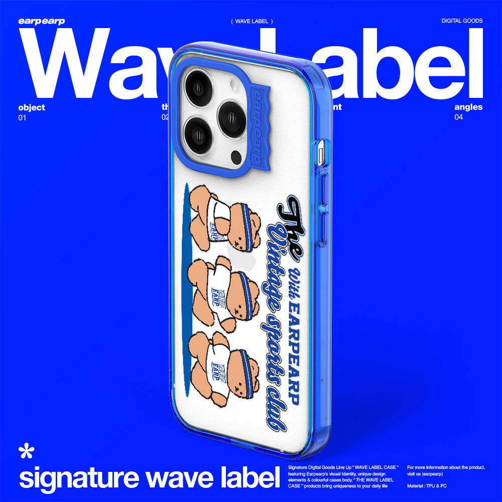 SPORTS CLUB COVY-BLUE (Wave Label Clear Case)