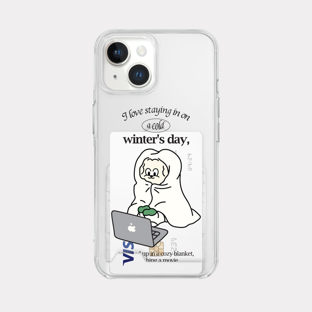 Rest At Home Butty Phone Case (Clear/Tank Clear/Clear card storage)