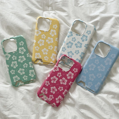 Aloha Flower Phone Case (Hard/Card Storage) (5色)