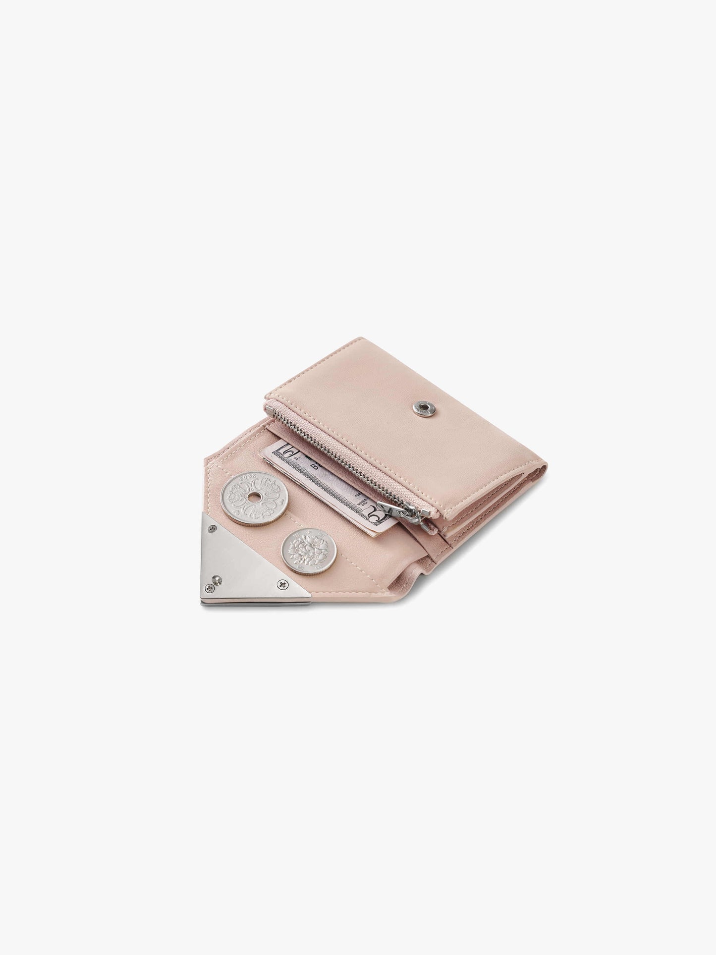 Fennec Matt Triangle Wallet - Leopard Pink