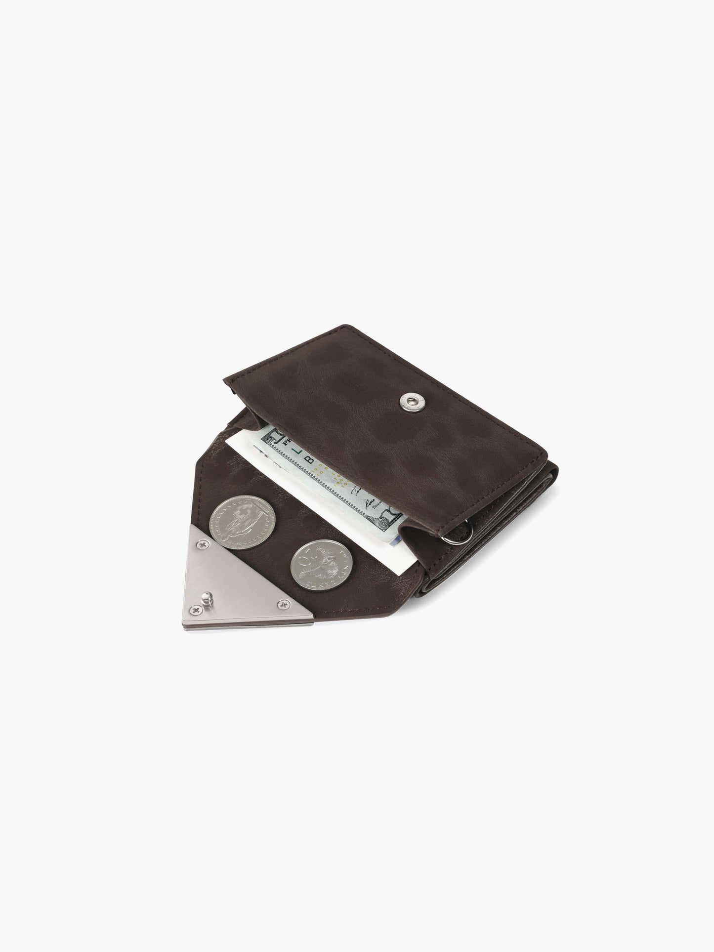 【現貨95折】Fennec Triangle Triple Wallet - Leopard Brown