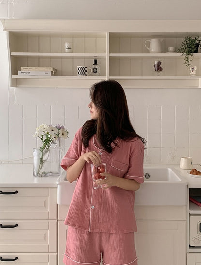 【買2套減$20✨】Juuneedu 7 Days Cotton Short Sleeves Pajamas (7色) 短袖睡衣