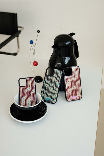 Twiner Wavy Stripe(Khaki) Phone Case (Epoxy)