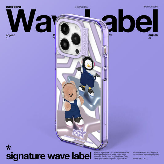 【EARP EARP X PENGSOO】PENGCO STAGE-PURPLE (Wave Label Clear Case)