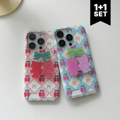 【Set】Cherry Gummy Checkerboard (Card Storage) + Acrylic Tok
