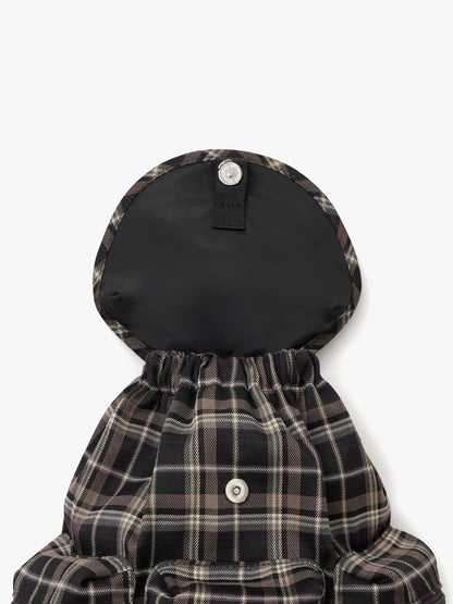 Fennec Berry Pocket Backpack - Check Brown