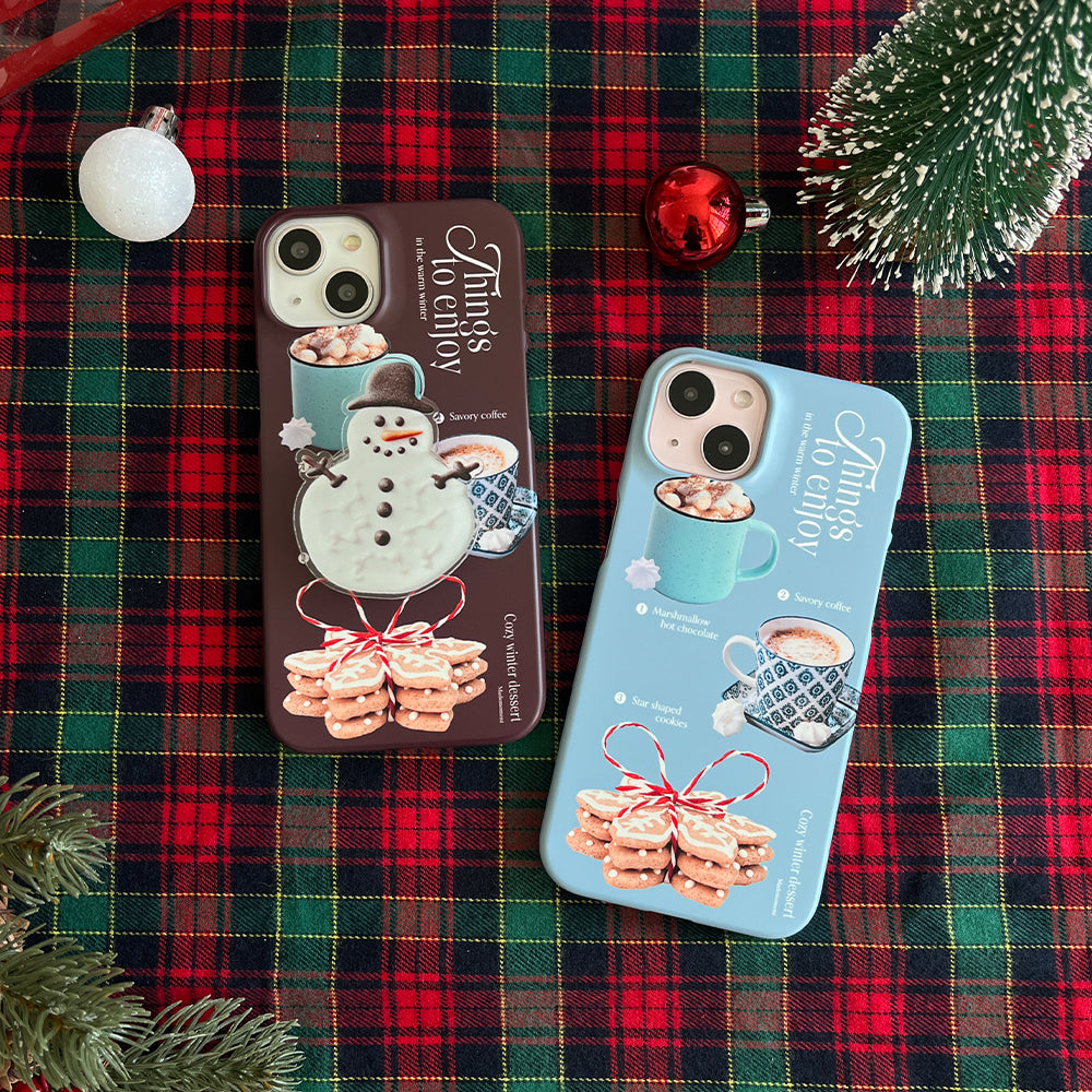 Holiday Dessert Phone Case (Hard/Card Storage)