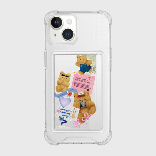 Gummy Collage Phone Case (Card Pocket)
