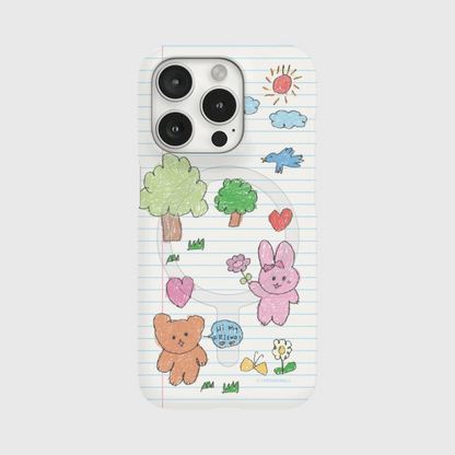Gummys Picture Diary Phone Case (Hard/Card Storage/Magsafe)
