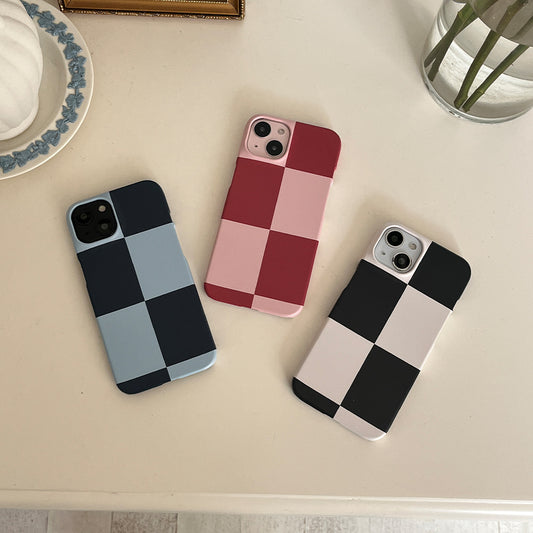 Deep Checkerboard Phone Case (Hard/Card Storage)