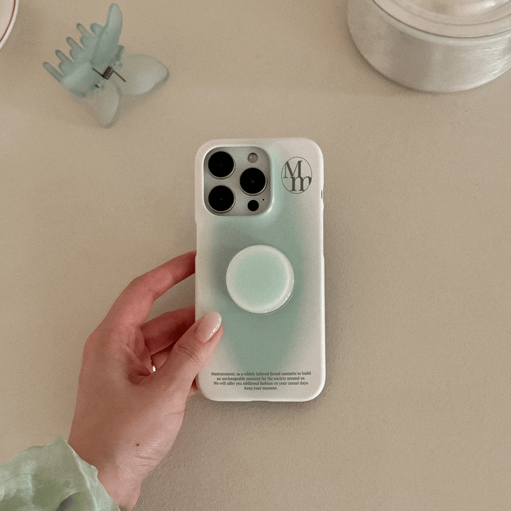 [mm] Simple Gradation Phone Case (Hard/Card Storage/Magsafe) (5色)