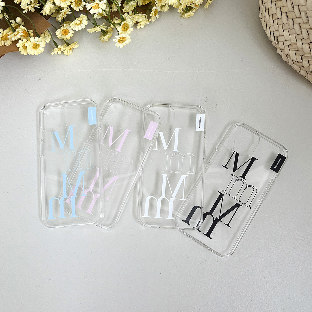 [mm] Two Tone Phone Case (Clear/Tank Clear/Clear card storage)