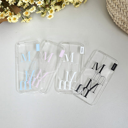 [mm] Two Tone Phone Case (Clear/Tank Clear/Clear card storage)