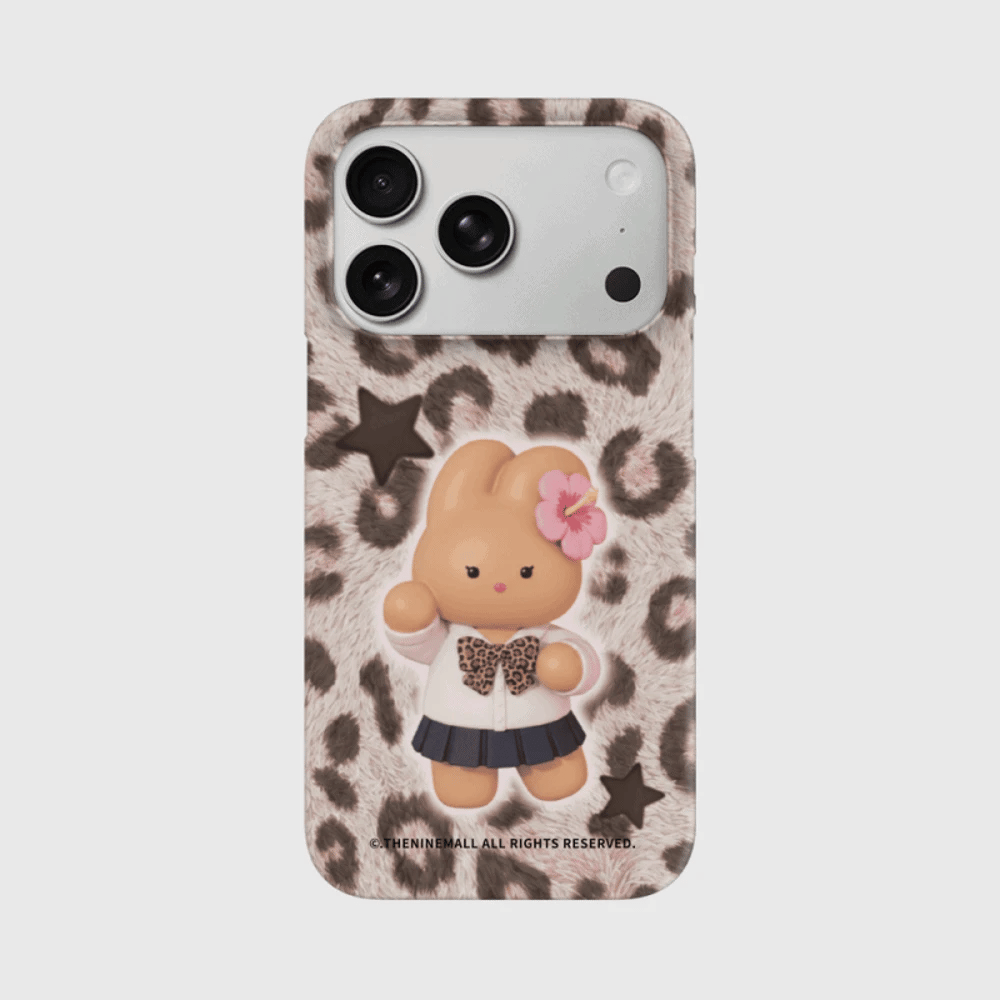 Leopard Gyaru Windy Phone Case (Hard/Card Storage/Magsafe)